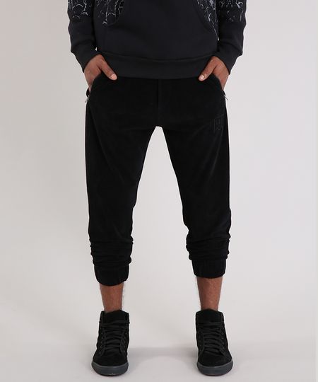 Calca-Masculina-Jogger-LAB-em-Veludo-Cotele-Preta-9216983-Preto_1