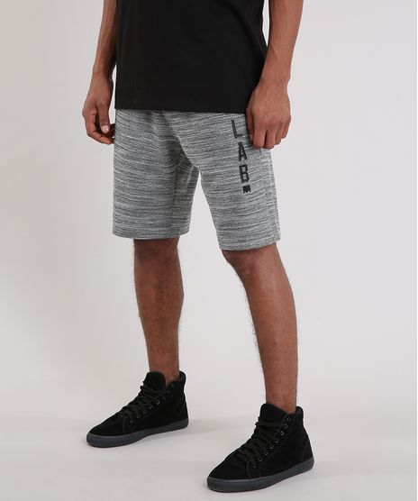 Bermuda-Masculina-LAB-em-Moletom-Cinza-Mescla-Claro-9218526-Cinza_Mescla_Claro_1