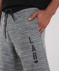 Bermuda-Masculina-LAB-em-Moletom-Cinza-Mescla-Claro-9218526-Cinza_Mescla_Claro_4