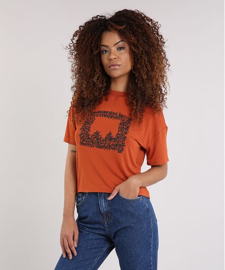 Blusa-Feminina-Cropped-LAB-Manga-Curta-Decote-Redondo-Laranja-Escuro-9225991-Laranja_Escuro_1