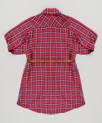 Vestido-Chemise-Xadrez-Manga-Longa-com-Cinto-Vermelha-9170669-Vermelho_2