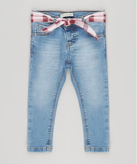Calca-Jeans-Infantil-com-Bandana-Xadrez-Azul-Claro-9210003-Azul_Claro_1