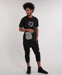 Camiseta-Masculina-LAB-Manga-Curta-Gola-Careca-Preta-9170188-Preto_3