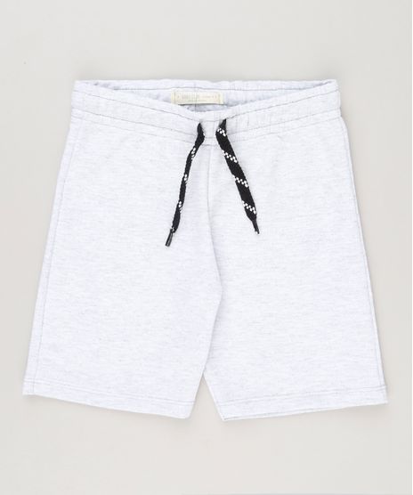 Bermuda-Infantil-em-Moletom-Cinza-Mescla-Claro-8615081-Cinza_Mescla_Claro_1