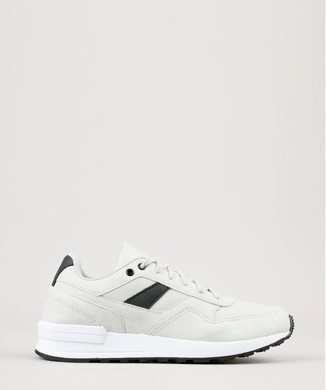 Tenis-Masculino-com-Recortes-Cinza-Claro-9217297-Cinza_Claro_1