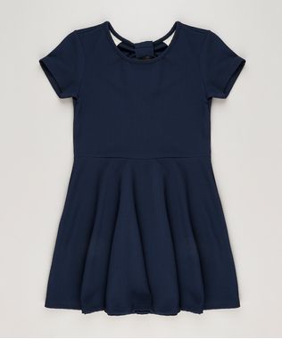 Vestido-Infantil-em-Jacquard-com-Recorte-Manga-Curta-Azul-Marinho-9225846-Azul_Marinho_1