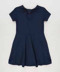 Vestido-Infantil-em-Jacquard-com-Recorte-Manga-Curta-Azul-Marinho-9225846-Azul_Marinho_2
