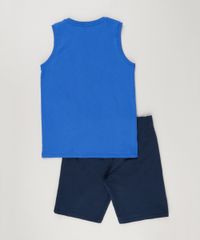 Conjunto-Infantil-de-Regata-Azul-Royal---Bermuda-Super-Homem-em-Moletom-de-Algodao---Sustentavel-Azul-Marinho-9223005-Azul_Marinho_2