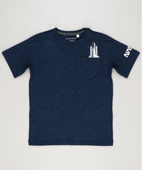 Camiseta-Infantil-Lunar-com-Bolso-Manga-Curta-Gola-Careca-Azul-Marinho-9227392-Azul_Marinho_1
