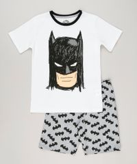 Pijama-Infantil-Batman-Manga-Curta-Off-White-9133193-Off_White_1