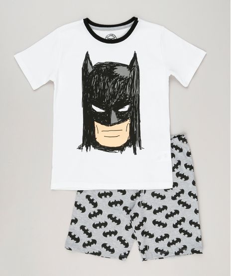 Pijama-Infantil-Batman-Manga-Curta-Off-White-9133193-Off_White_1