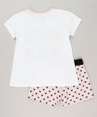 Pijama-Infantil-Minnie-Manga-Curta-em-Algodao---Sustentavel-Off-White-9132985-Off_White_2