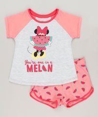 Pijama-Infantil-Minnie-com-Glitter-Manga-Curta-Cinza-Mescla-Claro-9223739-Cinza_Mescla_Claro_1