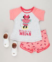 Pijama-Infantil-Minnie-com-Glitter-Manga-Curta-Cinza-Mescla-Claro-9223739-Cinza_Mescla_Claro_3