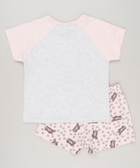 Pijama-Infantil-Mulher-Maravilha-com-Glitter-Manga-Curta-Cinza-Mescla-Claro-9133015-Cinza_Mescla_Claro_2