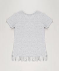 Blusa-Infantil--I-Eat-Glitter-for-Breakfast--com-Franjas-Manga-Curta-Decote-Redondo-Cinza-Mescla-9220310-Cinza_Mescla_2
