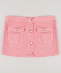 Saia-Color-Infantil-com-Bolsos-e-Botoes-Rosa-9243620-Rosa_1