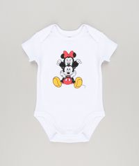 Body-Infantil-Minnie-e-Mickey-Manga-Curta-Decote-Redondo-em-Algodao---Sustentavel-Branco-8920315-Branco_1