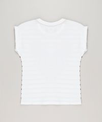 Blusa-Infantil-Mickey-com-Listras-Manga-Curta-Decote-Redondo-em-Algodao---Sustentavel-Off-White-9230154-Off_White_2