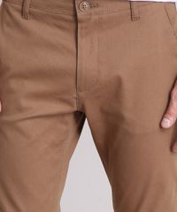 Calca-Masculina-Chino-Slim-em-Algodao---Sustentavel-Marrom-8554815-Marrom_4