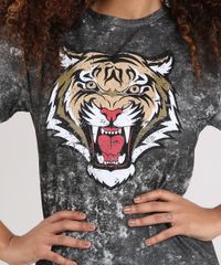 Blusa-Feminina-Longa-Tigre-Manga-Curta-Decote-Redondo-Chumbo-8971715-Chumbo_4