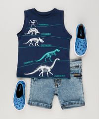 Regata-Infantil-Dinossauros-Gola-Careca-em-Algodao---Sustentavel-Azul-Marinho-9224675-Azul_Marinho_3