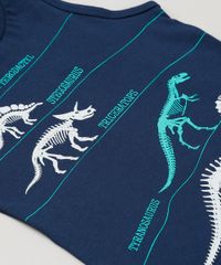 Regata-Infantil-Dinossauros-Gola-Careca-em-Algodao---Sustentavel-Azul-Marinho-9224675-Azul_Marinho_4