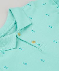 Polo-Infantil-Estampada-de-Coqueiros-Manga-Curta-em-Algodao---Sustentavel-Verde-Claro-9228575-Verde_Claro_4