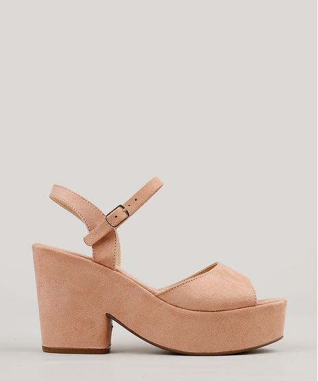 Sandalia-Feminina-Plataforma-em-Suede-Rose-9217080-Rose_1