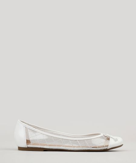 Sapatilha-Feminina-Bico-Redondo-Via-Uno-com-Recorte-Transparente-e-Matelasse-Branca-9246469-Branco_1