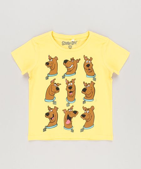 Camiseta-Infantil-Scooby-Doo-Manga-Curta-Decote-Redondo-Amarela-8378819-Amarelo_1