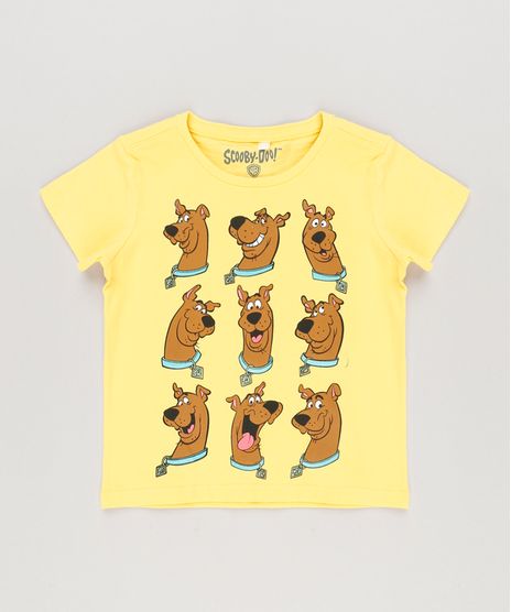 Camiseta-Infantil-Scooby-Doo-Manga-Curta-Decote-Redondo-Amarela-8378819-Amarelo_1