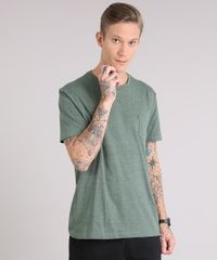 Camiseta-masculina-Basica-com-Bolso-Manga-Curta-Gola-Careca-Verde-Militar-8665999-Verde_Militar_1