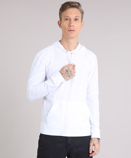 Camiseta-Masculina-Basica-Flame-com-Capuz-Manga-Longa-em-Algodao---Sustentavel-Branca-8286722-Branco_1
