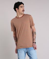 Camiseta-Masculina-Listrada-Manga-Curta-Gola-Careca-Marrom-9195970-Marrom_1