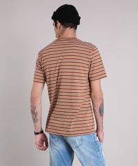Camiseta-Masculina-Listrada-Manga-Curta-Gola-Careca-Marrom-9195970-Marrom_2