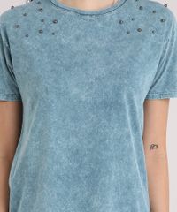 Blusa-Feminina-Marmorizada-com-Perolas-Manga-Curta-Decote-Redondo-Verde-9148877-Verde_4