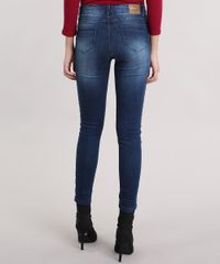 Calca-Jegging-Feminina-Sawary-Cintura-Alta-com-Vies-de-Lurex-Azul-Escuro-9162720-Azul_Escuro_2