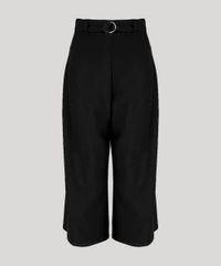 Calca-Feminina-Pantacourt-com-Cinto-Preta-9219180-Preto_5