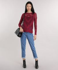 Sueter-Feminino-em-Trico-com-Ponto-Largo--Vinho-8968803-Vinho_3