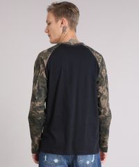 Camiseta-Masculina-Raglan-com-Estampa-Camuflada-Manga-Longa-Gola-Careca-Preta-9153433-Preto_2