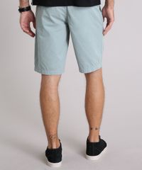 Bermuda-Sarja-Masculina-Reta-com-Cinto-Cadarco-Listrado-e-Bolsos-Verde-9100776-Verde_2