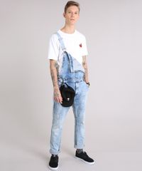 Macacao-Jeans-Masculino-Marmorizado-com-Botoes-Laterais-Azul-Claro-9190637-Azul_Claro_3 Macacao-Jeans-Masculino-Marmorizado-com-Botoes-Laterais-Azul-Claro-9190637-Azul_Claro_3