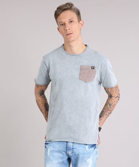 Camiseta-Masculina-Marmorizada-com-Bolso-Manga-Curta-Gola-Careca-Cinza-Mescla-9153434-Cinza_Mescla_1 Camiseta-Masculina-Marmorizada-com-Bolso-Manga-Curta-Gola-Careca-Cinza-Mescla-9153434-Cinza_Mescla_1