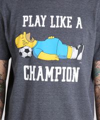 Camiseta-Masculina-Simpsons--Play-Like-a-Champion--Manga-Curta-Gola-Careca-Cinza-Mescla-Escuro-9150262-Cinza_Mescla_Escuro_4