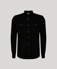 Camisa-Masculina-em-Veludo-Cotele-com-Bolsos-Manga-Longa-Preto-8894345-Preto_5