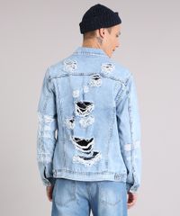 Jaqueta-Jeans-Masculina-Destroyed-Marmorizada-Azul-Claro-9108167-Azul_Claro_2 Jaqueta-Jeans-Masculina-Destroyed-Marmorizada-Azul-Claro-9108167-Azul_Claro_2