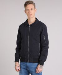Jaqueta-Masculina-em-Sarja-com-Pelo-Preta-8880172-Preto_5