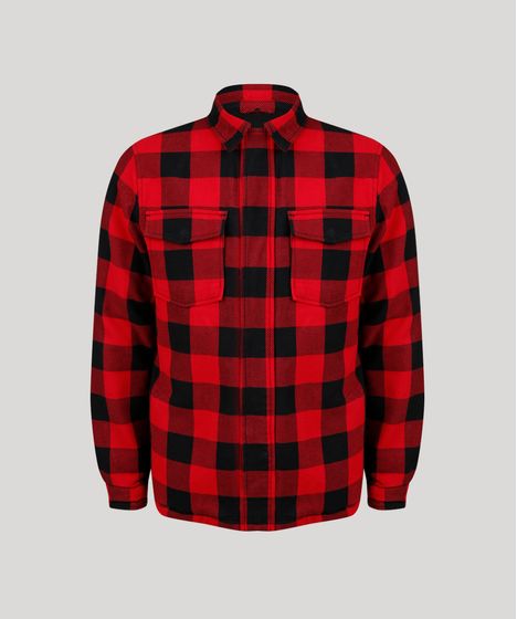 casaco xadrez vermelho masculino