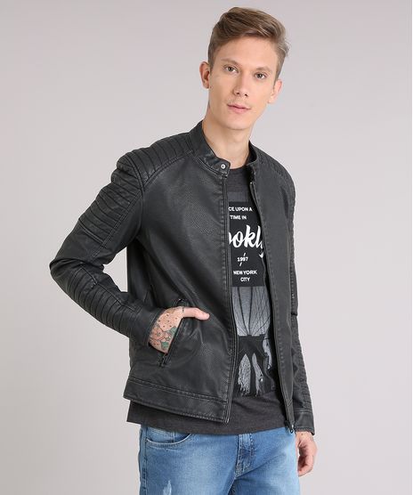 Jaqueta-Masculina-Biker-Gola-Redonda-Chumbo-8855318-Chumbo_1